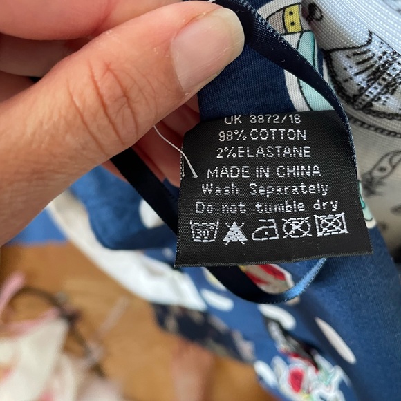 Hell Bunny Oceana rare anchor fit flare dress rockabilly small - Picture 3 of 6